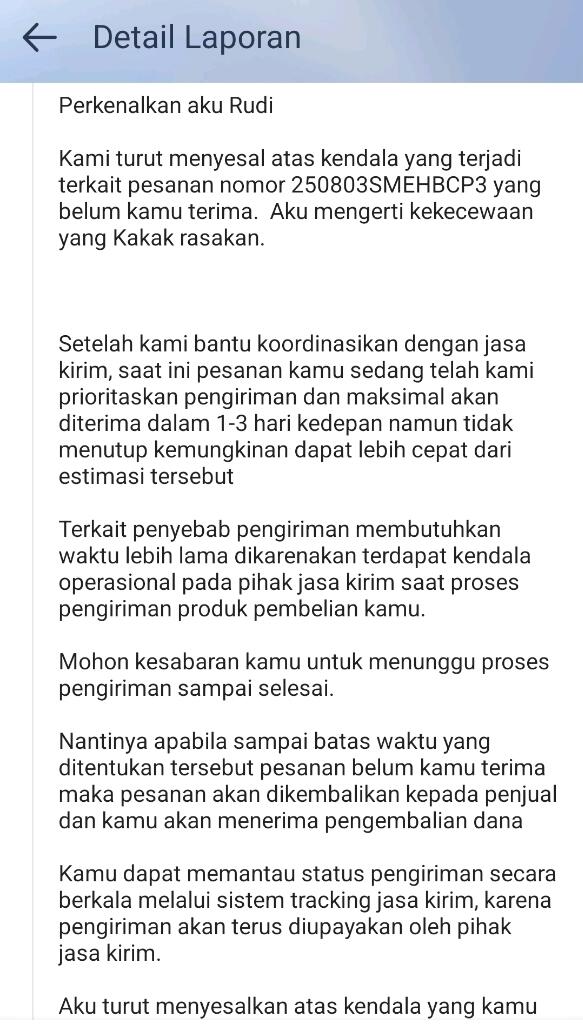 Belum Terima Paket Shopee