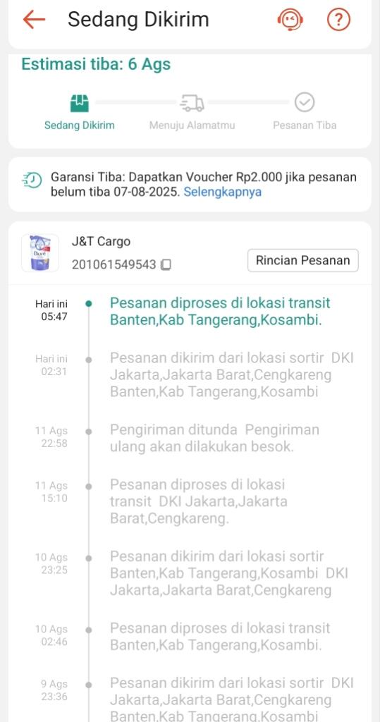 Belum Terima Paket Shopee