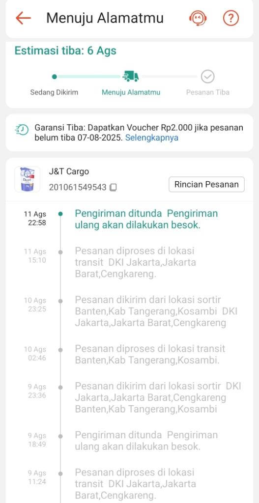 Belum Terima Paket Shopee