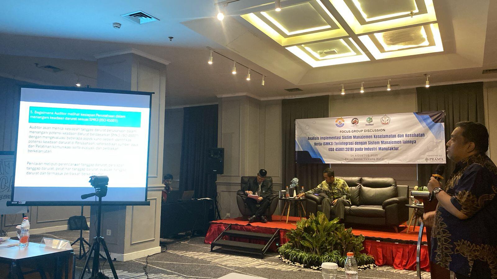 FGD Implementasi SMK3 Terintegrasi ISO 45001 Universitas Mitra Bangsa