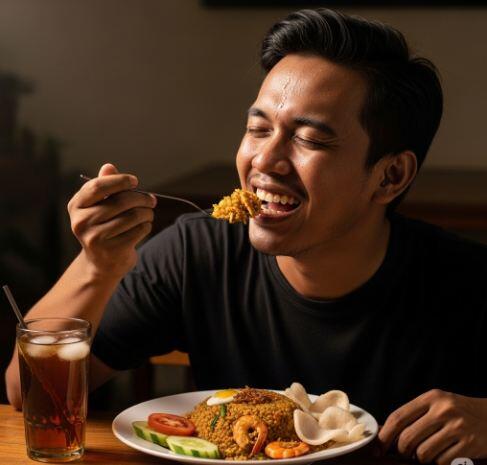 Sensasi makan yang paling lezat ada di saat benar-benar sedang laper,