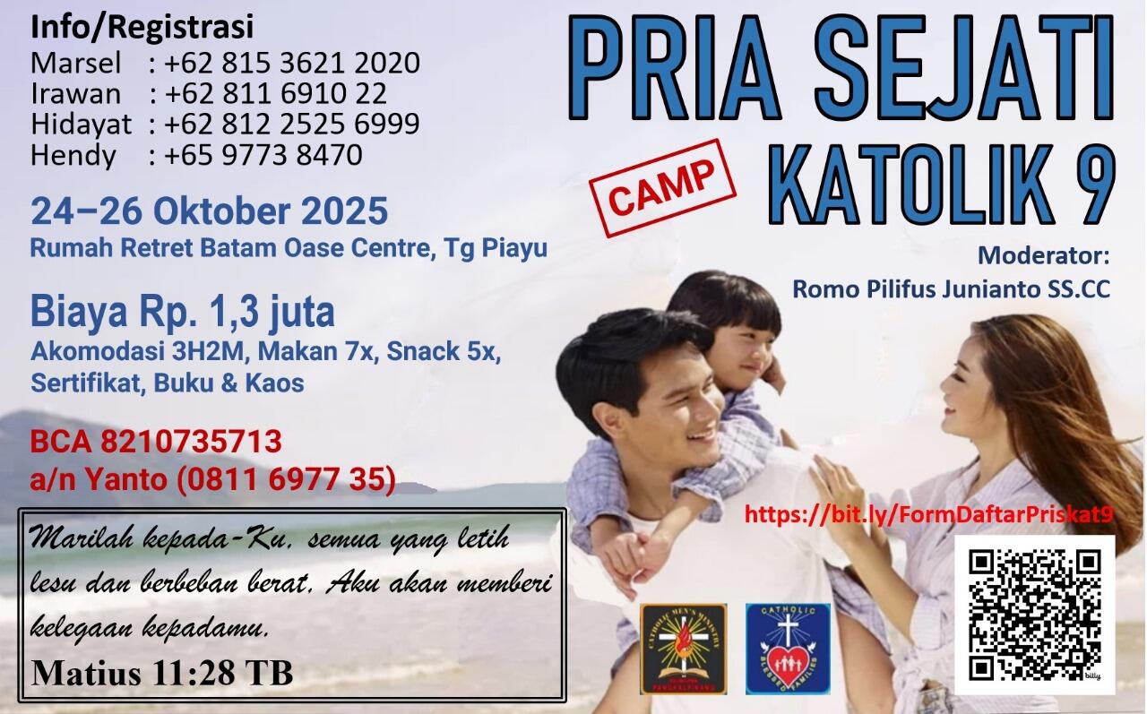 Camp/Retret Pria Sejati 9 Batam (24-26 Okt 2025)