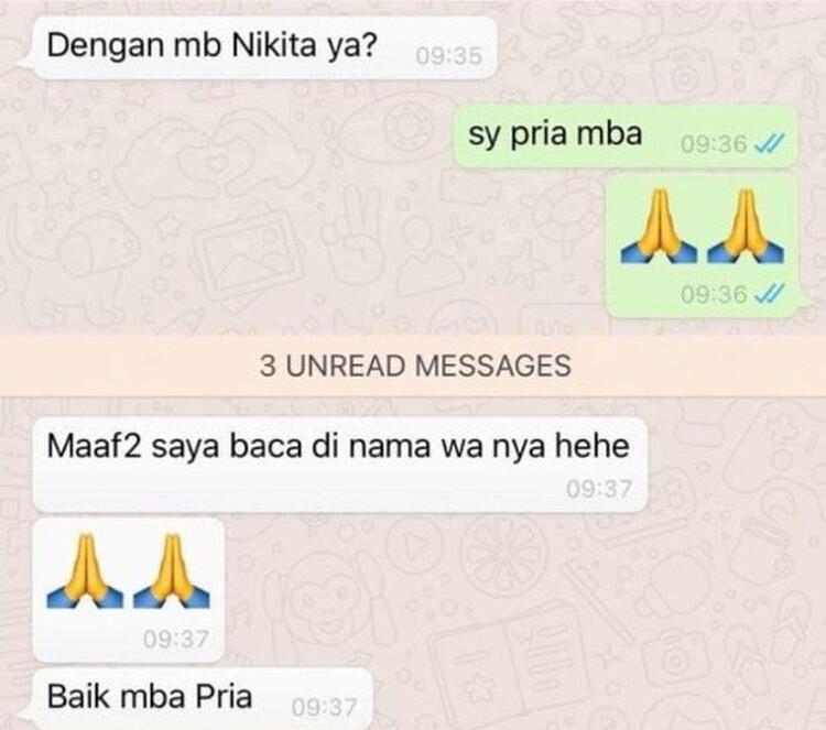 "Kumpulan Chat Random Paling Absurd, baca Sekali Langsung Ketawa"