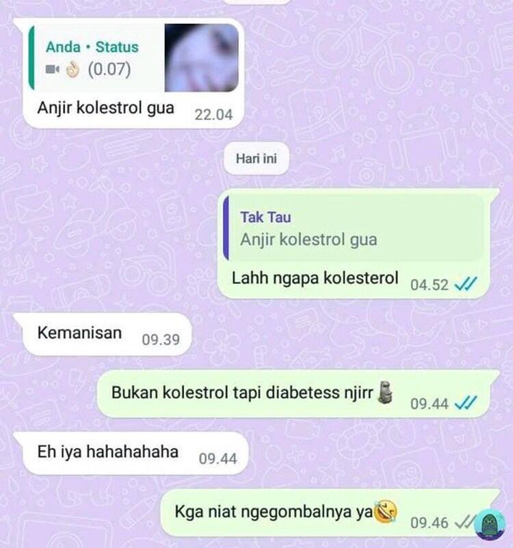 "Kumpulan Chat Random Paling Absurd, baca Sekali Langsung Ketawa"
