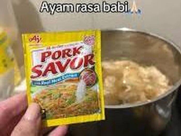 Netizen Heboh Bumbu Kaldu Rasa Babi

