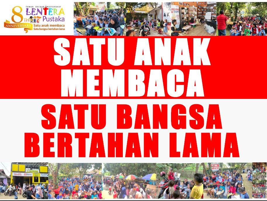 Sewindu TBM Lentera Pustaka, Usung Satu Anak Membaca Satu Bangsa Bertahan Lama