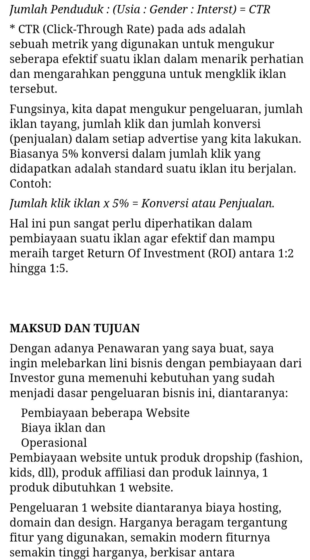 Cari Investor - Digitalisasi Advertising - Good ROI