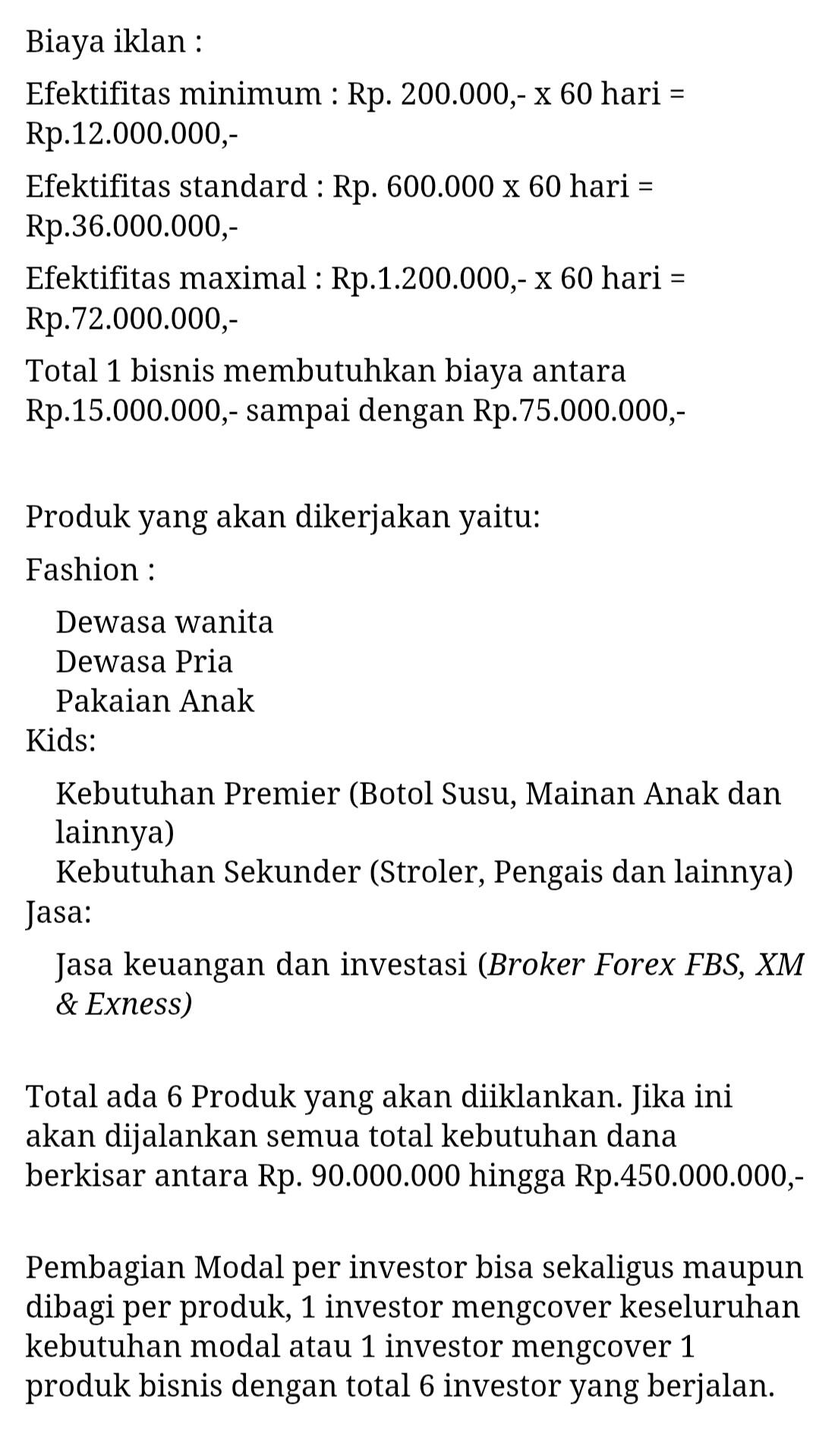 Cari Investor - Digitalisasi Advertising - Good ROI