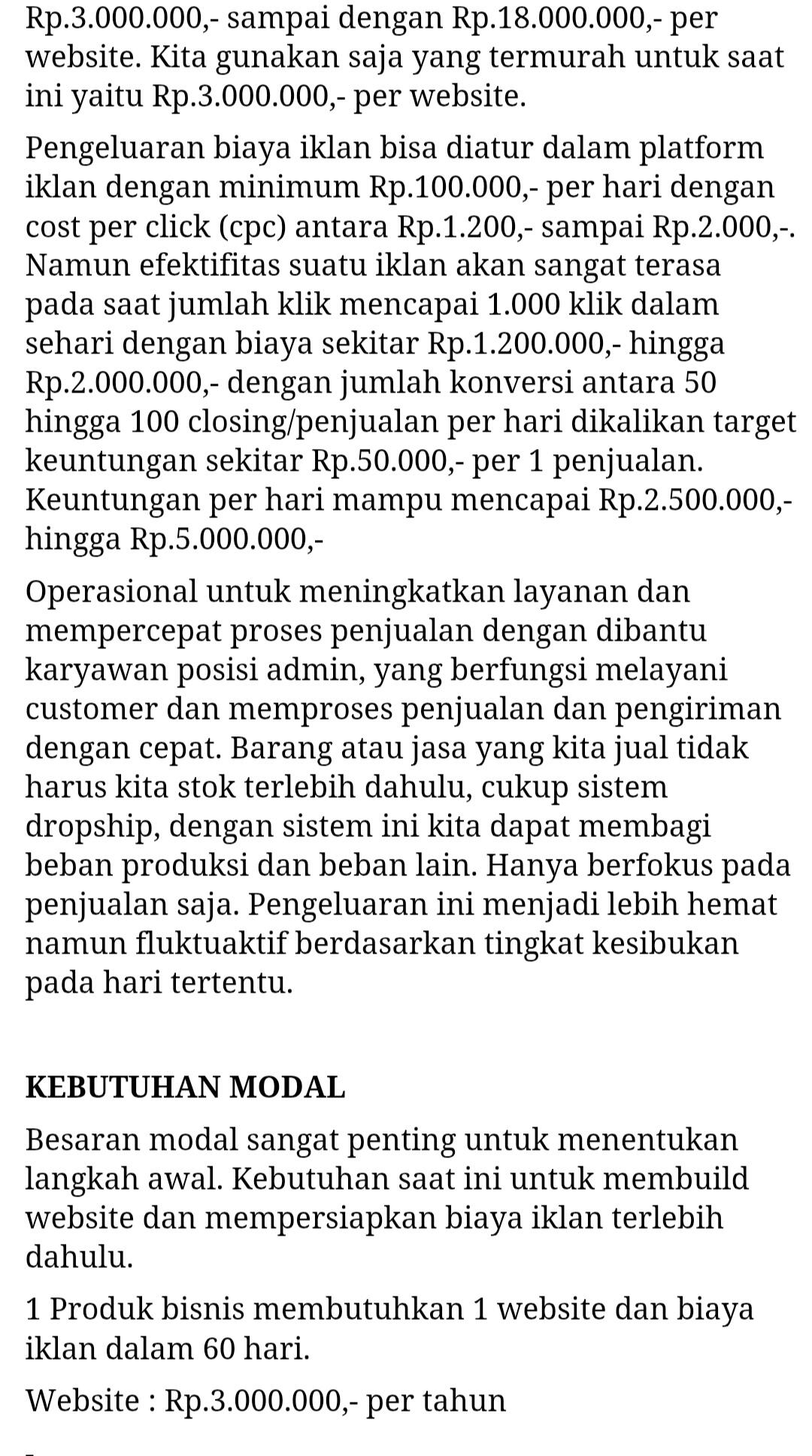 Cari Investor - Digitalisasi Advertising - Good ROI