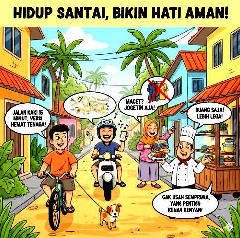 Hidup nyaman dengan berfikir praktis,