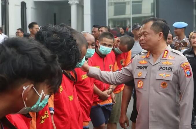 47 Pelaku Curanmor Surabaya Diborgol, Ada yang Bawa Sajam