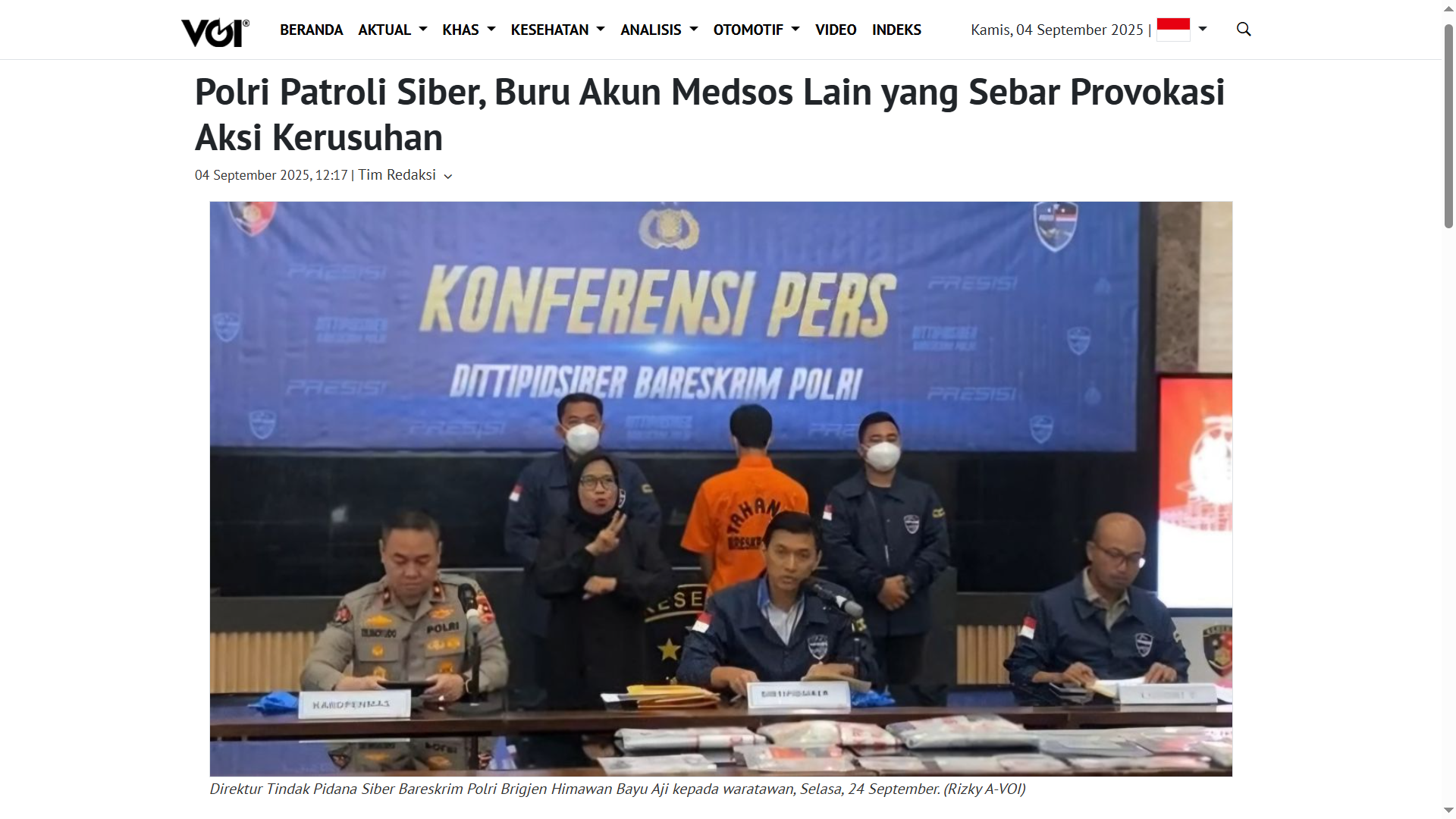 Polisi: 202 Anak, 26 Mahasiswa, dan 109 Warga Terprovokasi Ajakan Demo di DPR