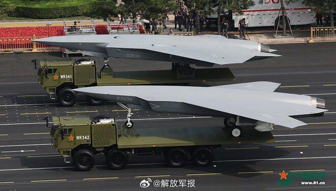 Seukuran Jet Tempur, China Pamer Desain Drone Tempur di Parade Militer
