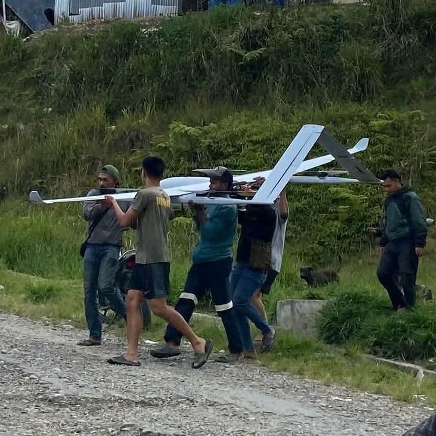 Diduga Ada Masalah Teknis, Drone TNI Jatuh di Papua