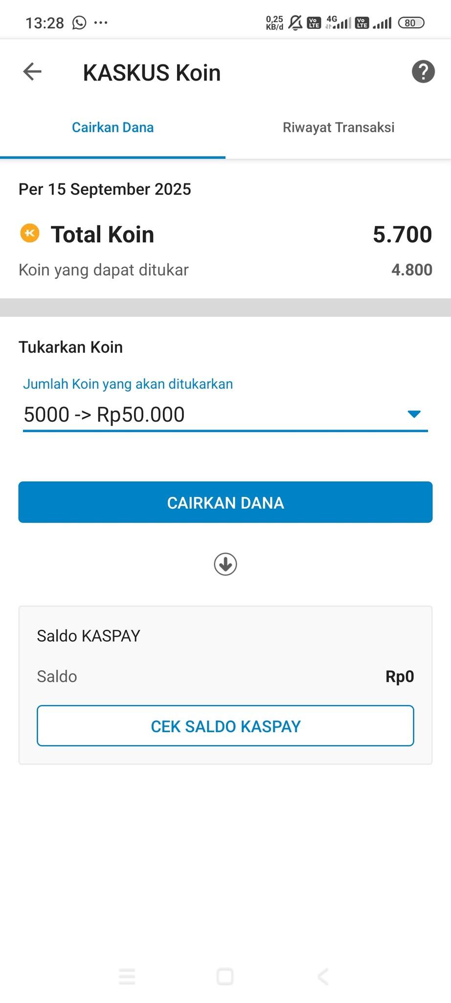 Gak bisa redem koin