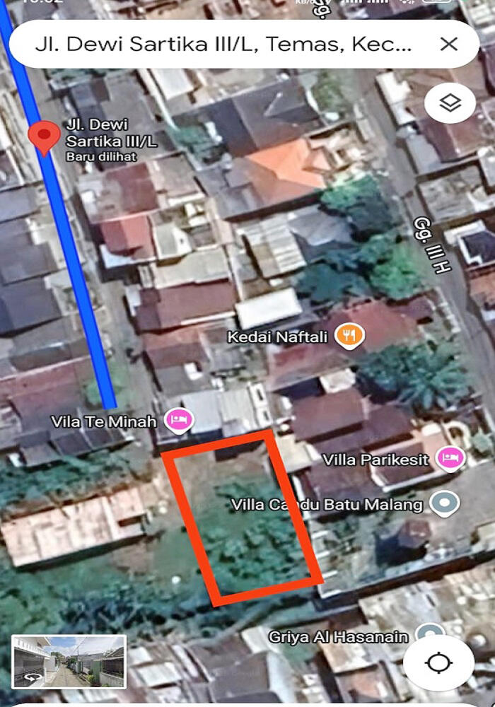 Tanah Dijual di Kota Batu Dekat Jatim Park 2, Pasar Besar Kota Batu, Lippo Plaza Batu
