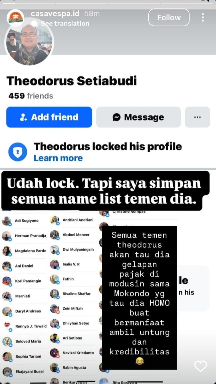 Saya Theodorus Setiabudi Ishikawa menjadi korban Pencemaran Nama Baik dan Doxxing