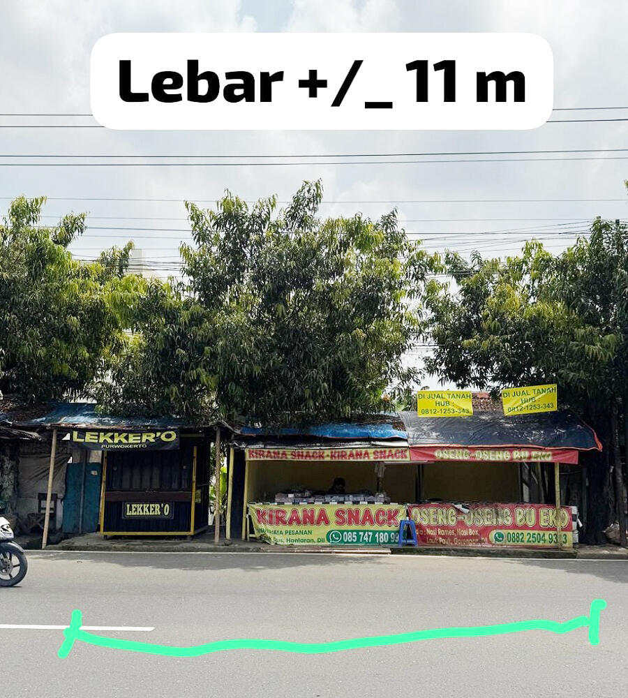 Tanah Dijual di Purwokerto Dekat Stasiun Purwokerto, Alun Alun Purwokerto