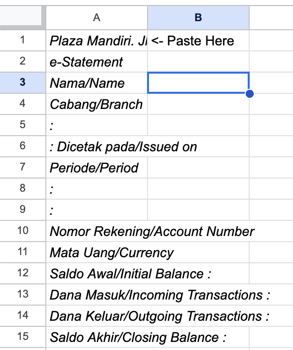 &#91;BETA&#93; Rekening Koran PDF to Google Sheet