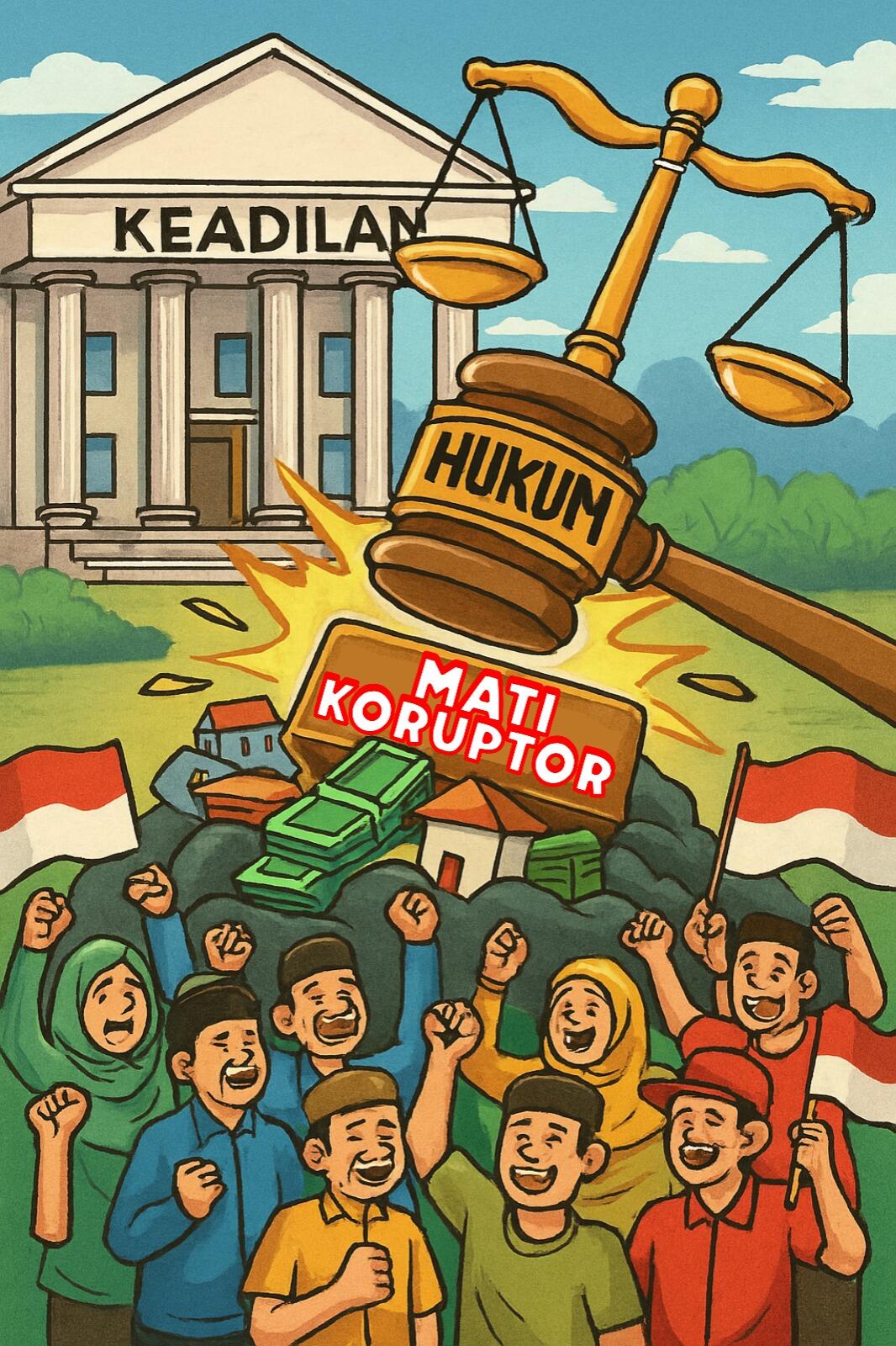 HUKUMAN MATI BAGI KORUPTOR AKAN DITEGAKKAN OLEH SELURUH RAKYAT INDONESIA