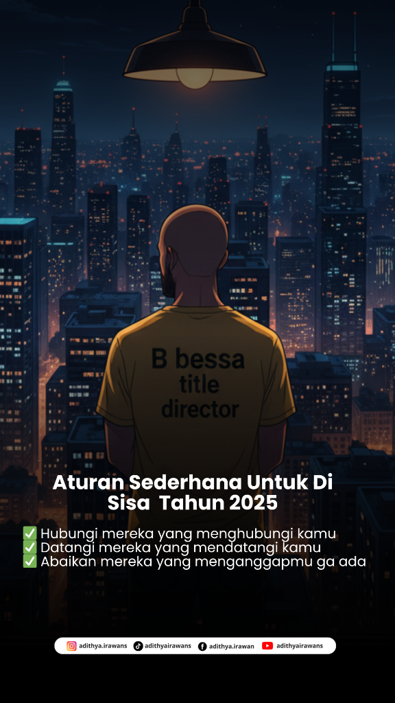 Aturan Sederhana Buat Sisa 2025 Gan &ndash; Tentang Uang, Keluarga, Pasangan, dan Teman