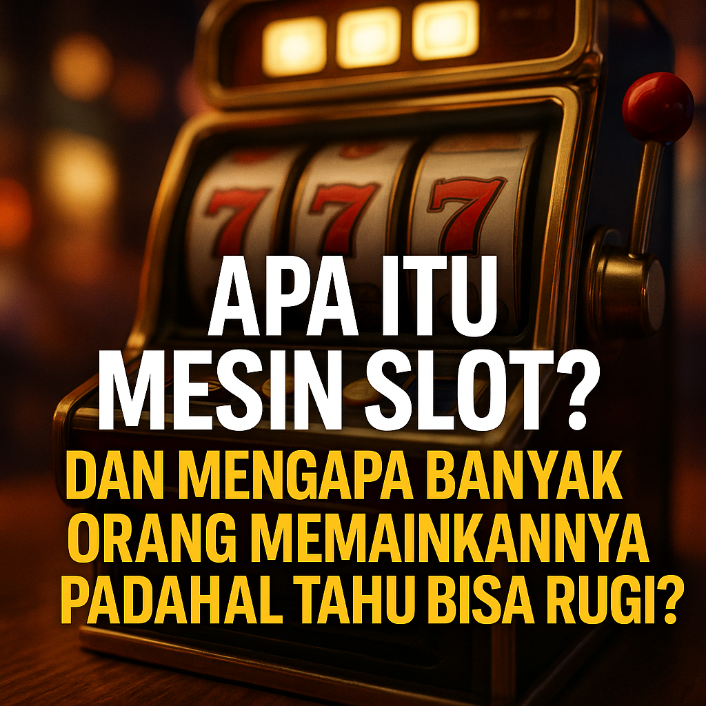 🎰 Apa Itu Mesin Slot? dan Mengapa Banyak Orang Memainkannya Padahal Tahu Bisa Rugi?