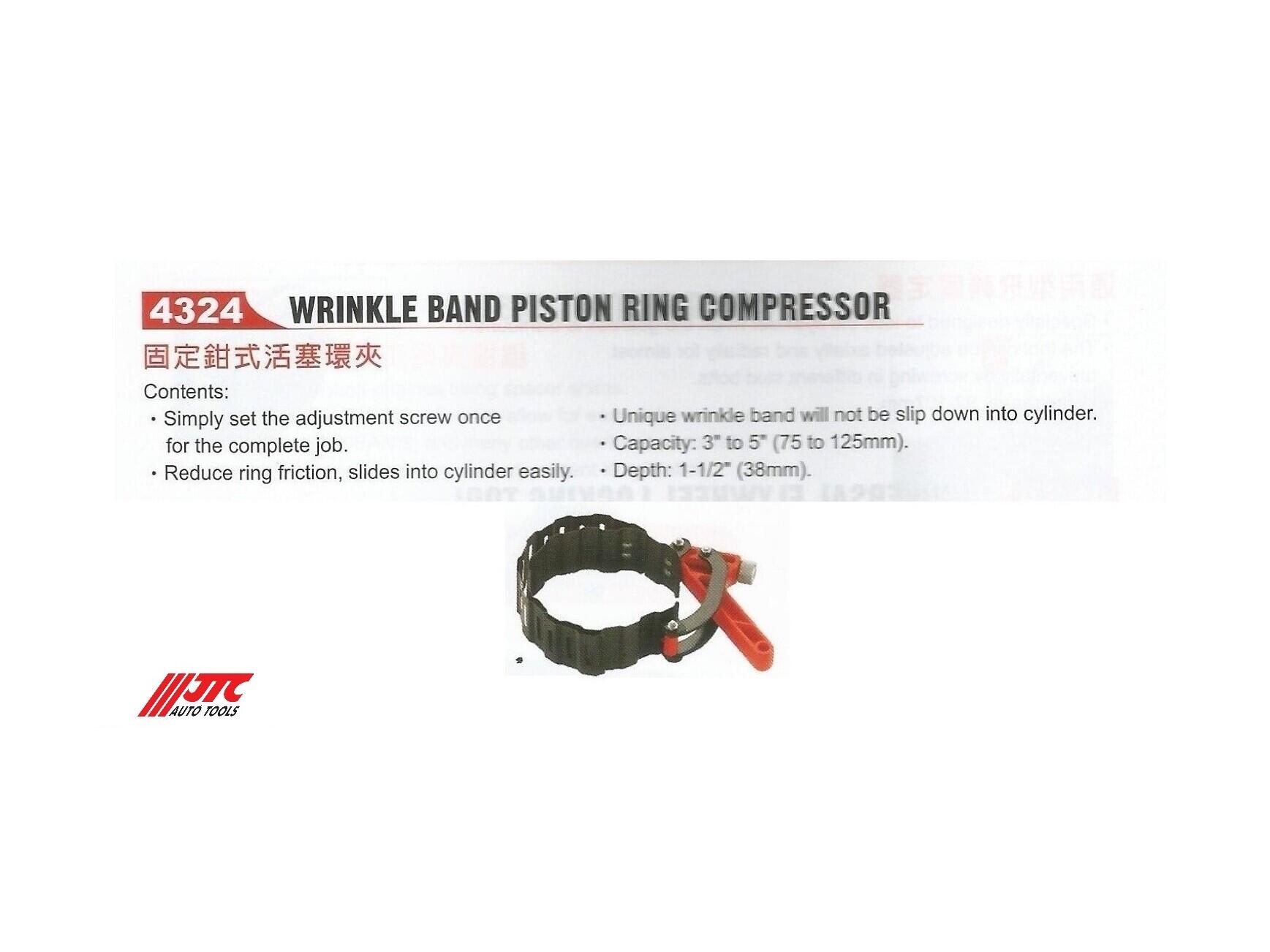 Wrinkle Band Piston ring Compressor JTC-4324