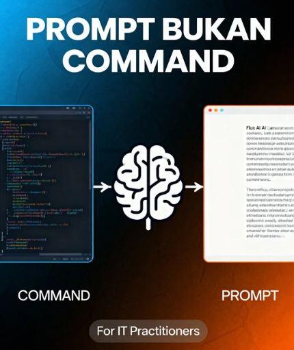 Khusus untuk praktisi IT "prompt bukan command" pada intruksi AI
