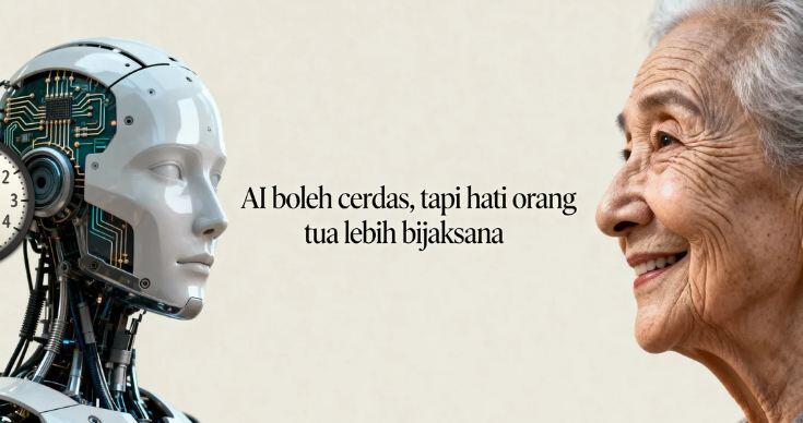 Katanya Ai paling cerdas taunya lebih bagus nasihat orang tua juga,