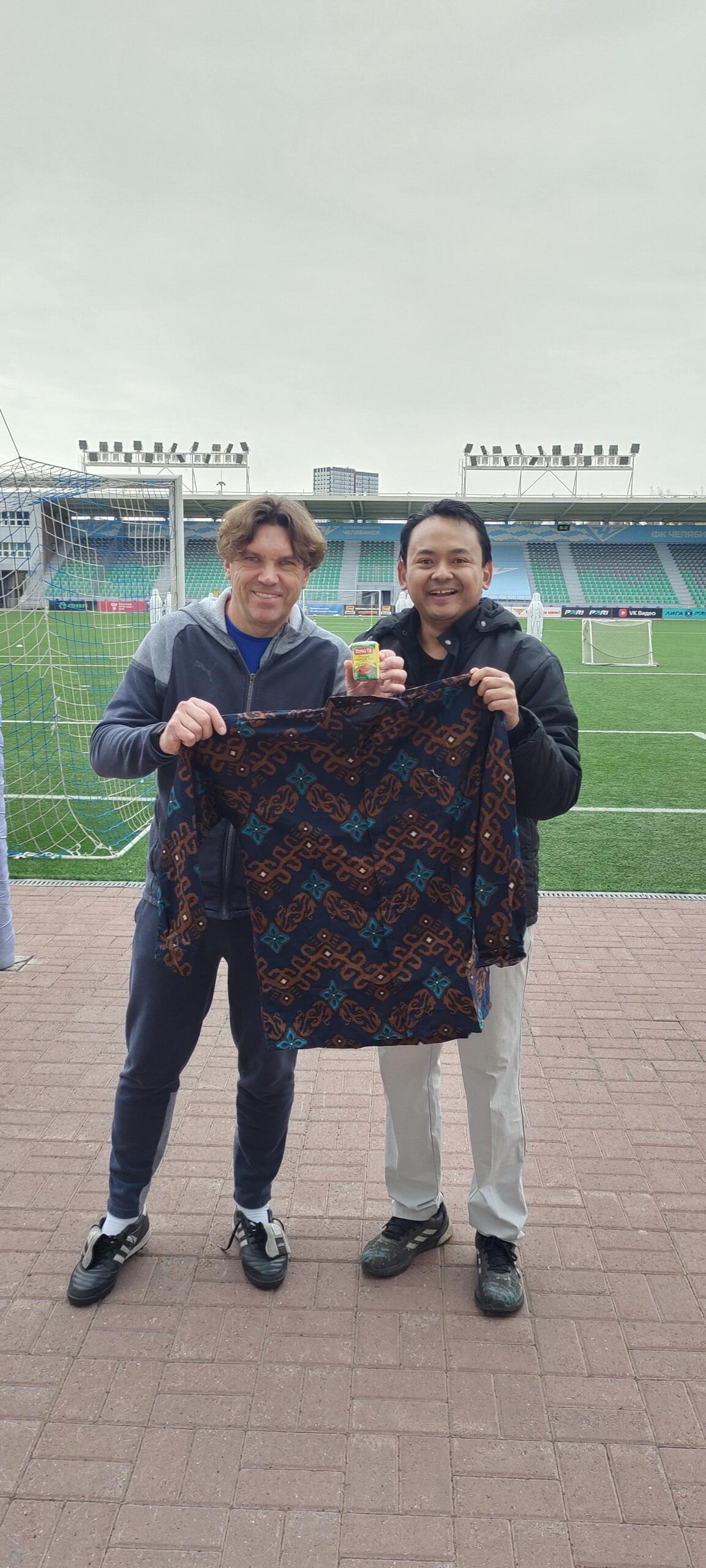 ARYA PRADANA BUDIARTO DAN ROMAN PILIPCHUK AROMA INDONESIA DI FC CHELYABINSK RUSIA