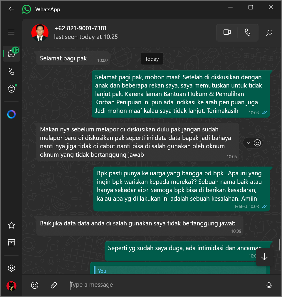 Mengetuk hati sorang penipu. Apakah bisa??