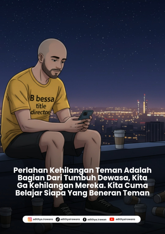 Perlahan Kehilangan Teman Itu Bukan Kutukan, Tapi Proses Tumbuh Dewasa