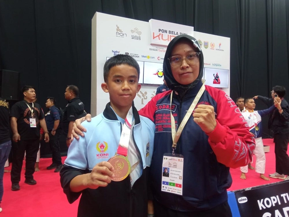 Atlet Termuda Tarung Derajat, Fadhel Tirta Yudha, Raih Perunggu di PON Bela Diri 2025