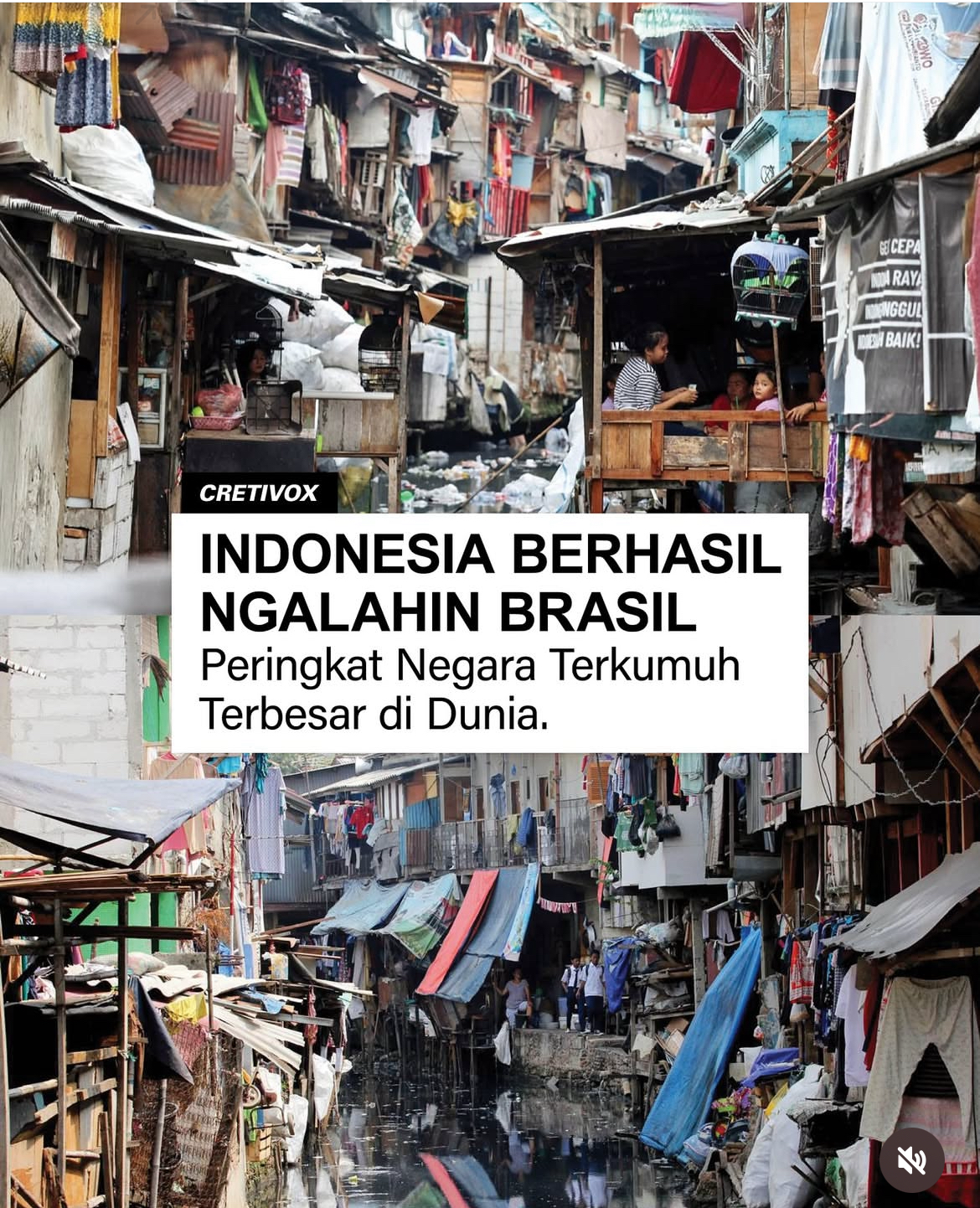 10 Negara dengan Populasi Daerah Kumuh Terbesar Dunia, Indonesia Posisi Kelima