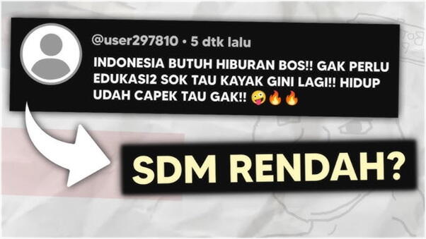 Bedah Arsitektur Sistem Pembodohan ; SDM Rendah dan Malas Membaca