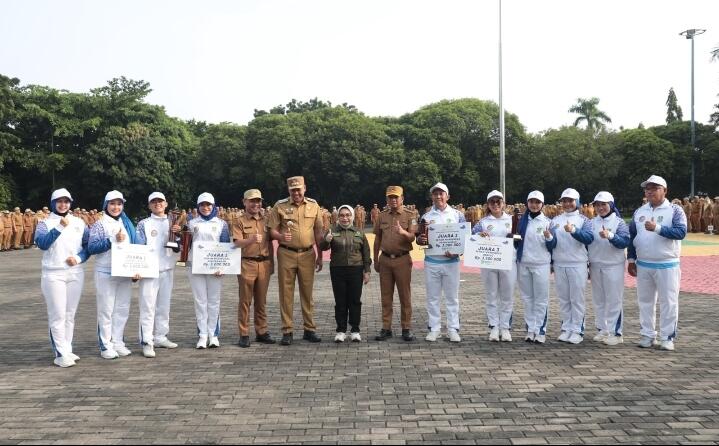 KORMI Kota Bekasi Raih Empat Piala di Festival Senam Haornas Jawa Barat 2025