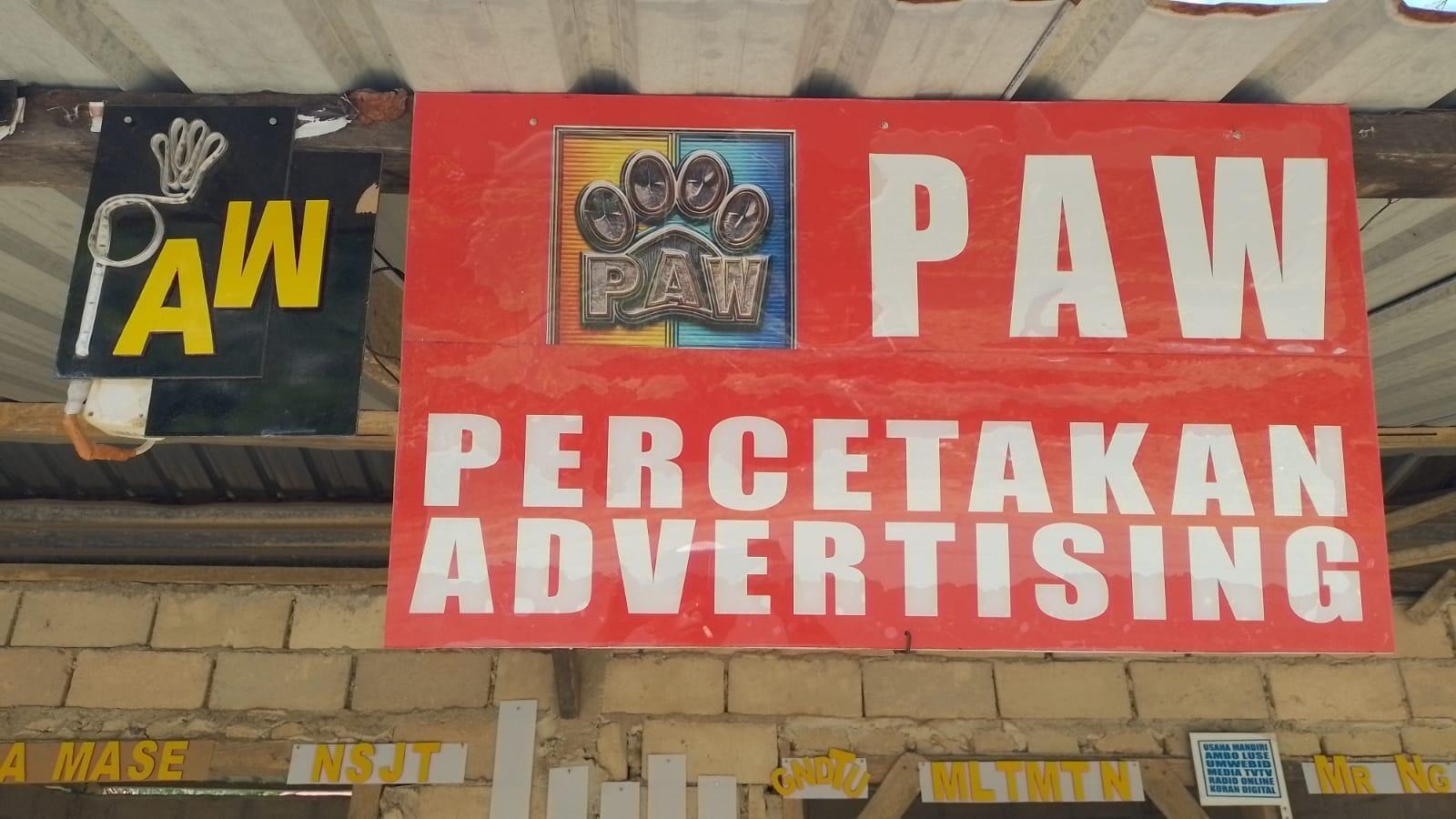 Rekomendari Produksi Terbaik PAW Percetakan Kendari dan PAW Advertising Kendari
