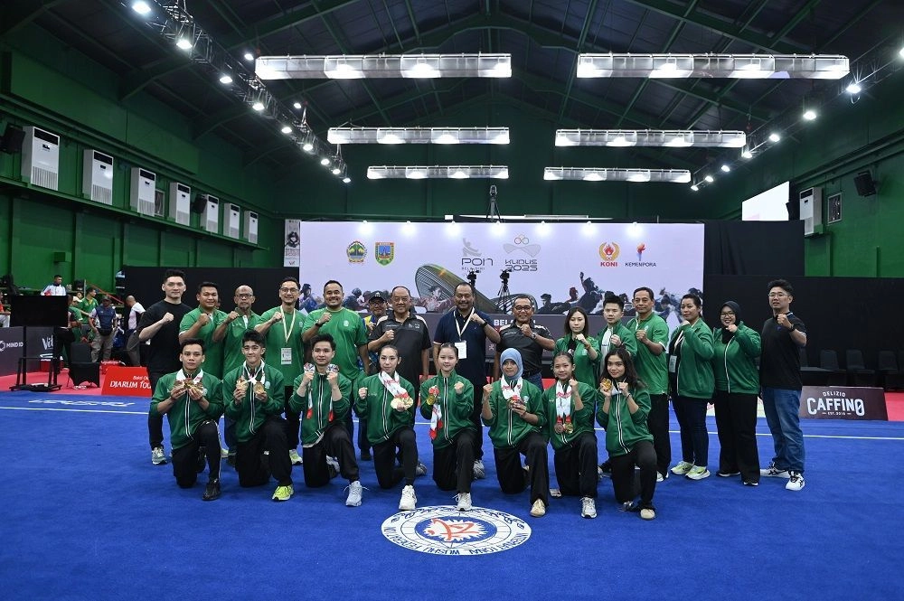 Total 13 Emas, Jawa Timur Tutup PON Bela Diri dengan Jadi Juara Umum Cabor Wushu