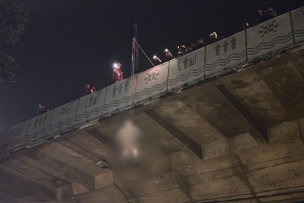 Pria Tanpa Identitas Ditemukan Tewas Gantung Diri di Flyover Pasupati Bandung