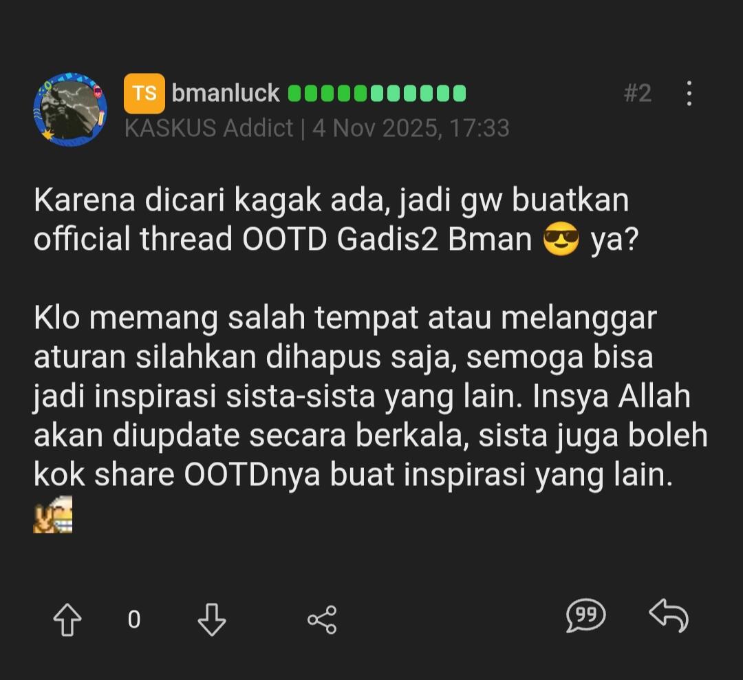 [OFFICIAL THREAD] OOTD YANG DISUKAI BMANLUCK 💕✨💋