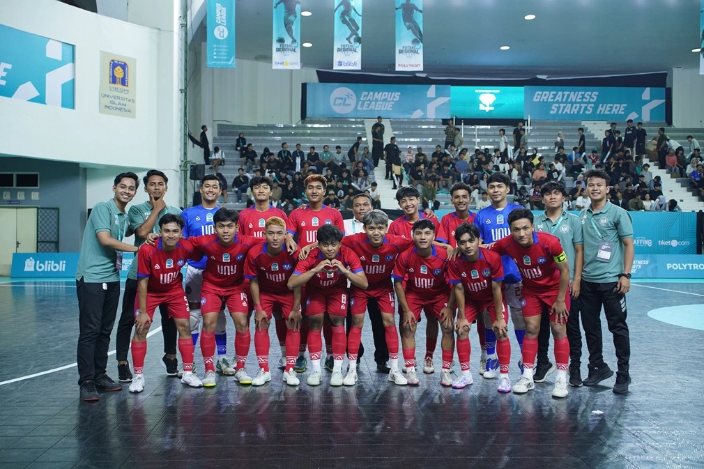 Gak Tersentuh Sejak Awal Kompetisi Hingga Final, Futsal Putra UNY Raih Gelar Juara
