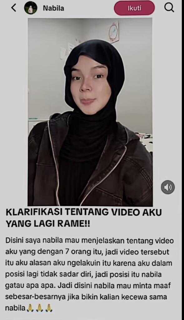 Apa Isi Link Video Viral Nabila 1 VS 7? Viral di TikTok hingga Gemparkan WA, Benarkah