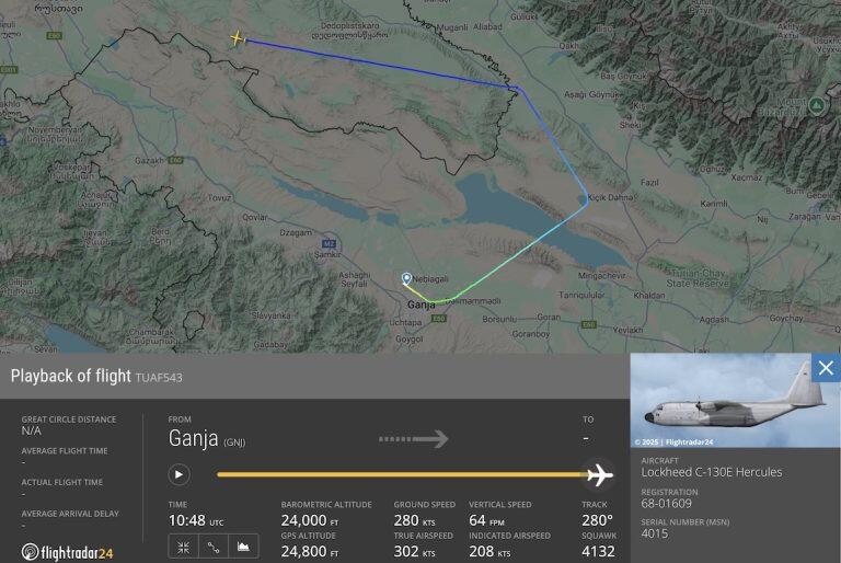 C-130E Hercules Milik Turki Pecah di Atas Langit Georgia, Apa Penyebabnya ?