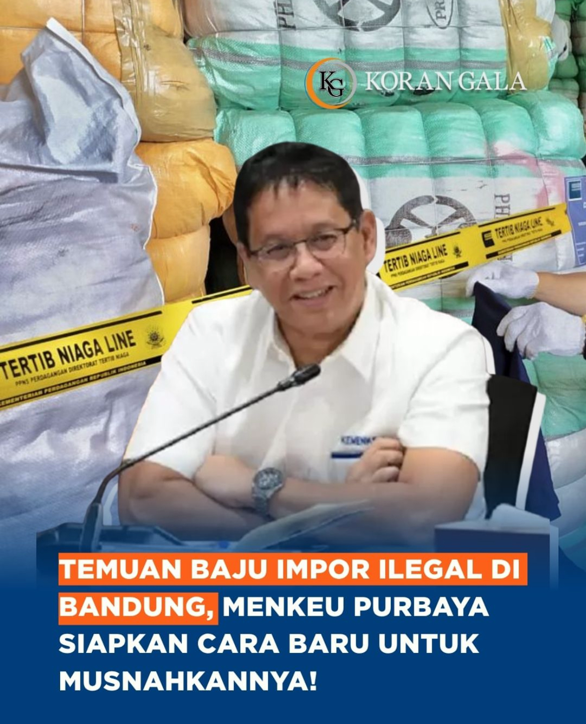 Baju Impor Rp 112 Miliar Dibakar!