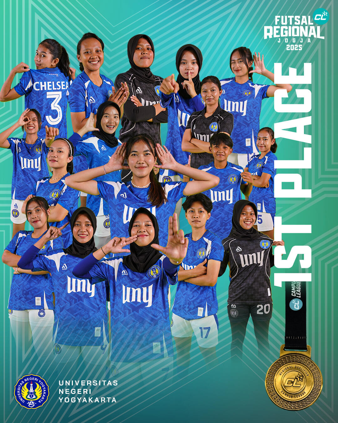 Kenalan Sama Srikandi Futsal Putri UNY Yang Dominasinya Bukan Maen