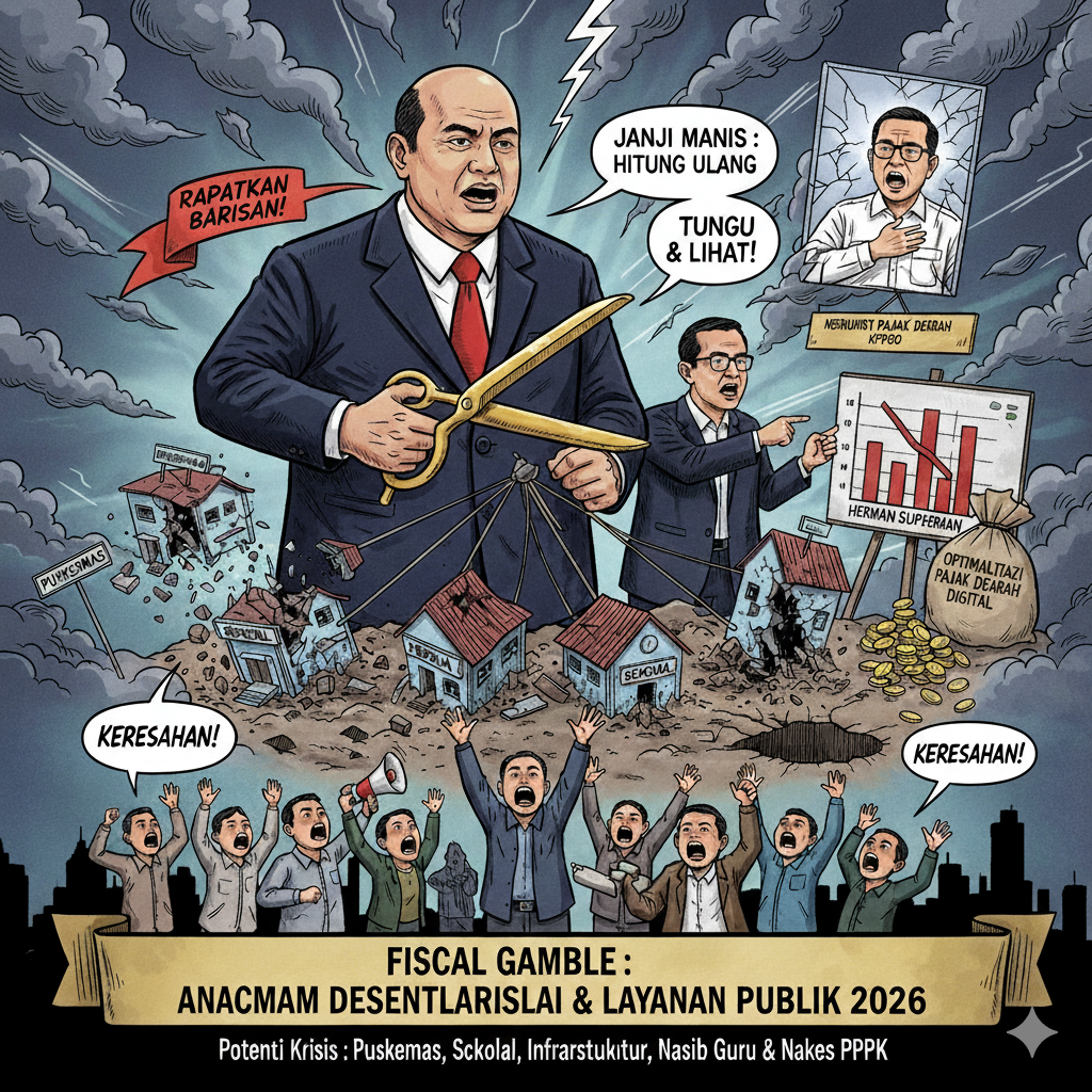 Pemangkasan TKD 2026: Pertaruhan Otonomi dan Ancaman Krisis Layanan Publik
