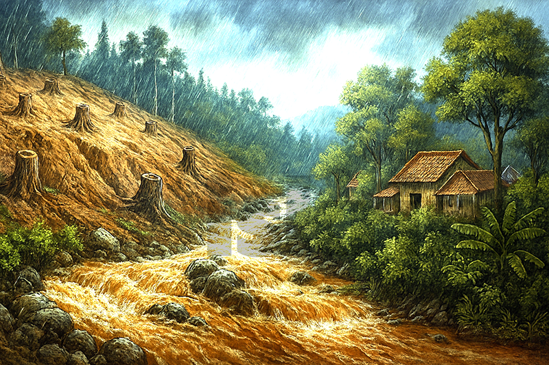 Banjir Sumatera: Antara Hutan Gundul, Kota yang Lupa, dan Ilmu yang Terabaikan