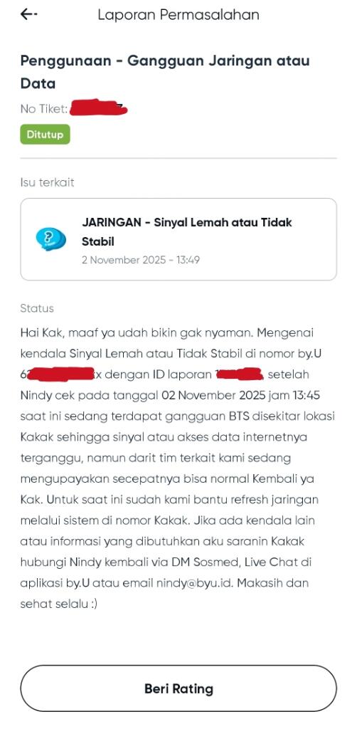 Paketan Provider By.U semakin Berkurang Tapi Harga Tetap Sama