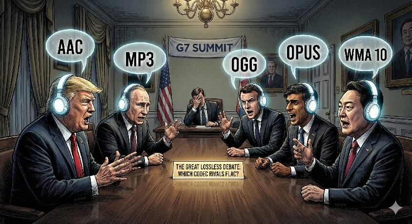 Catatan Kualitas Codec Lossy dengan mudah dan dengarkan perbedaannya