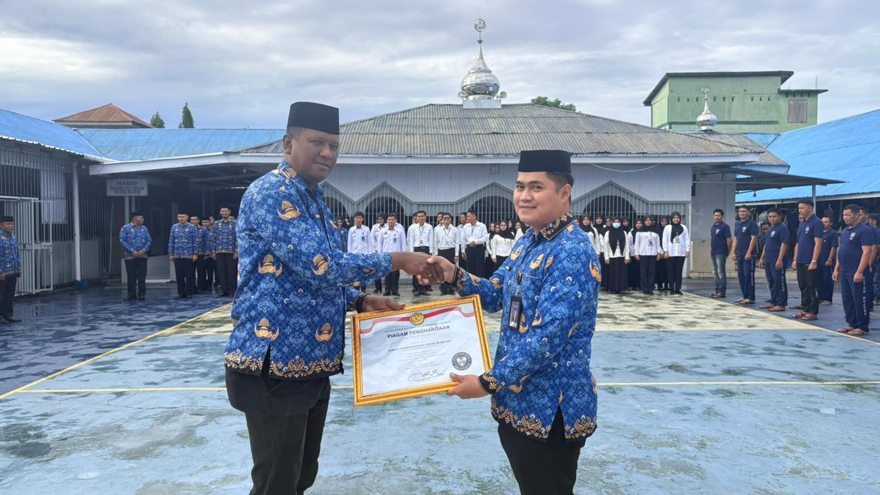 Rutan Kelas IIB Majene Laksanakan Upacara Hari Bela Negara